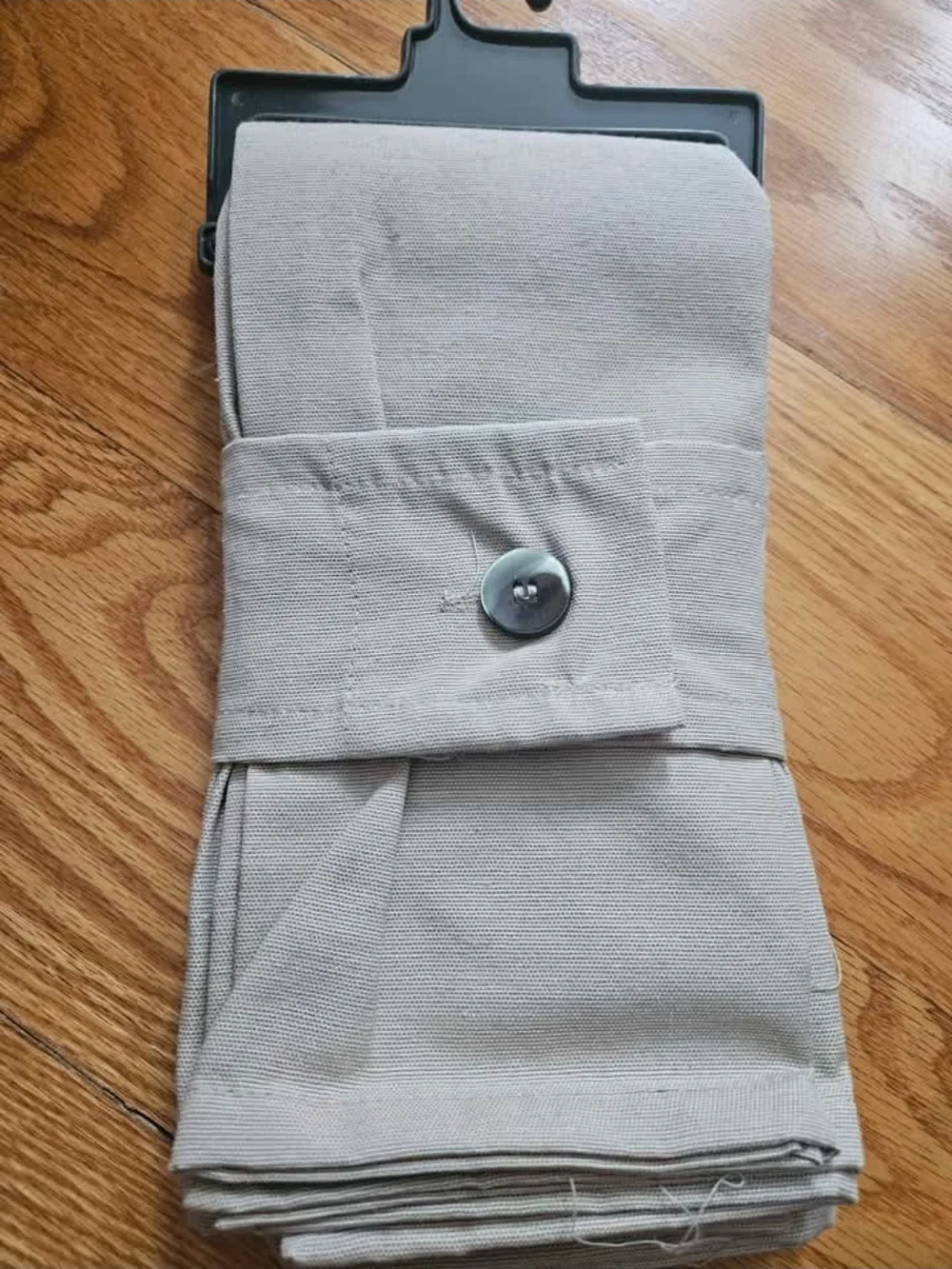 Threshold Beige Cloth Napkins With Bronze Napkin Rings